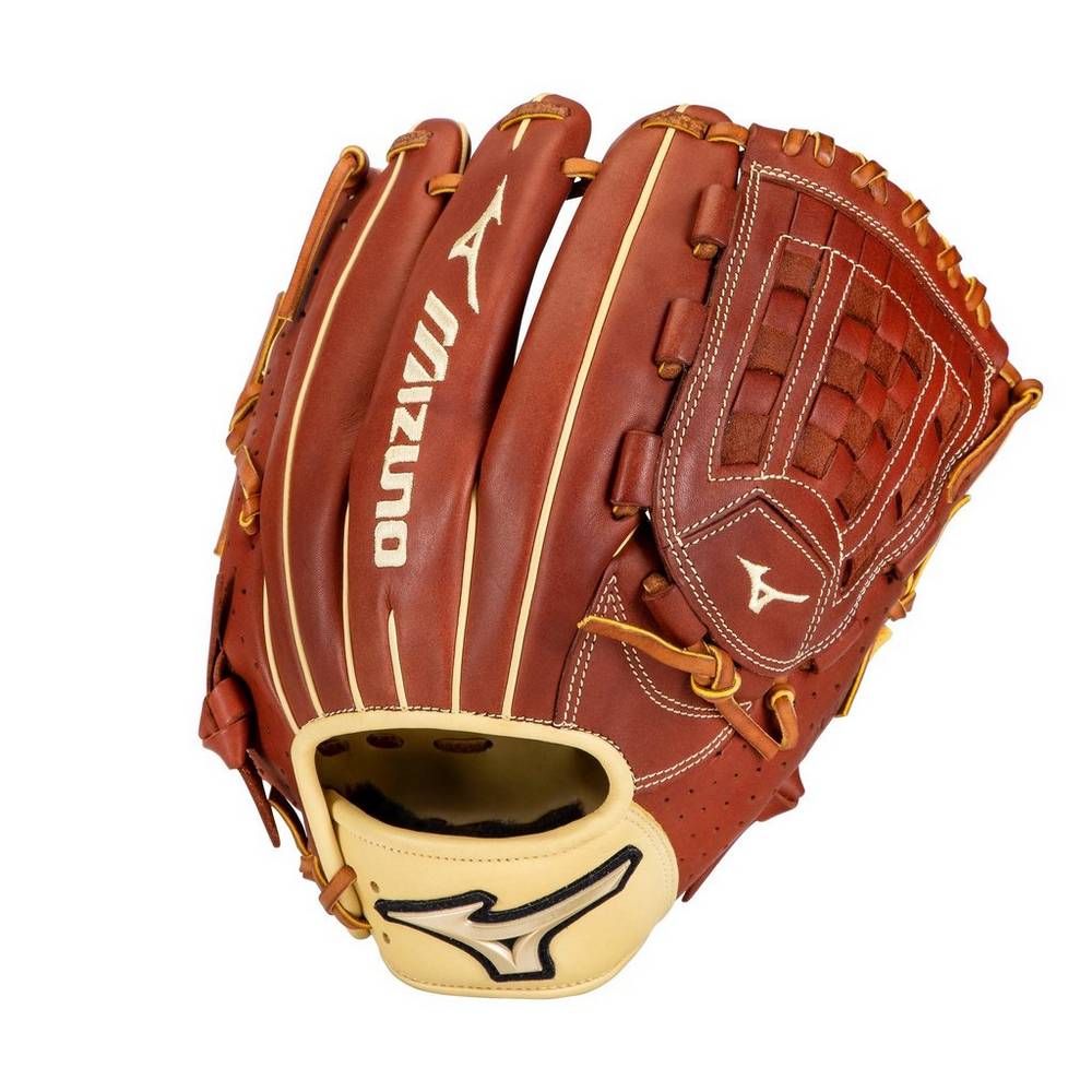 Mens Mizuno Prime Elite Pitcher 12" Baseball Gloves Brown Philippines (OBGHWC831)